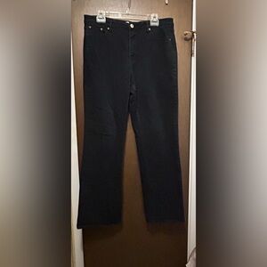 Classic Black Straight-Leg jeans cold water creek size 14